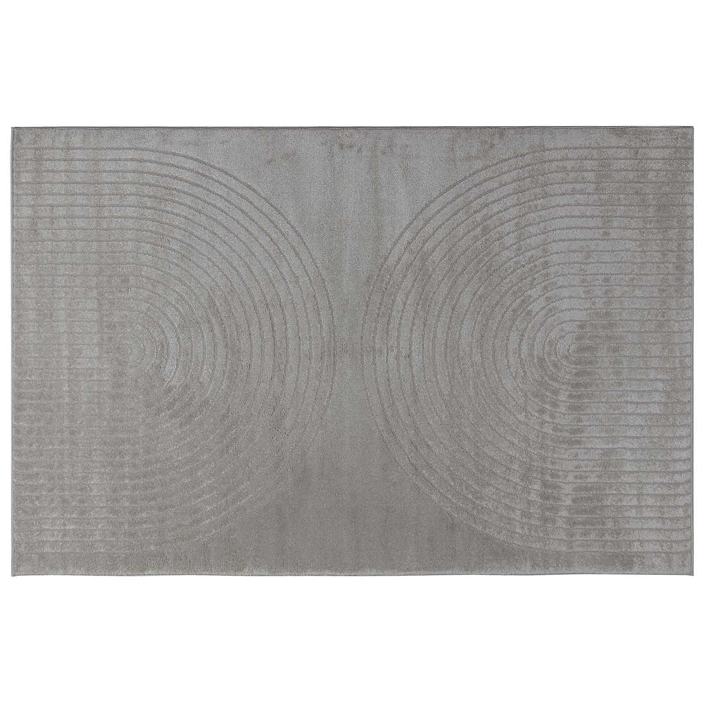 Vidaxl vloerkleden rechthoekig huarte grijs 170 x 120 cm polyester