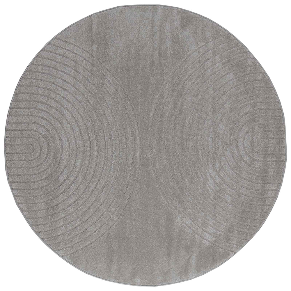 Vidaxl vloerkleden rond huarte grijs ø 160 cm polyester
