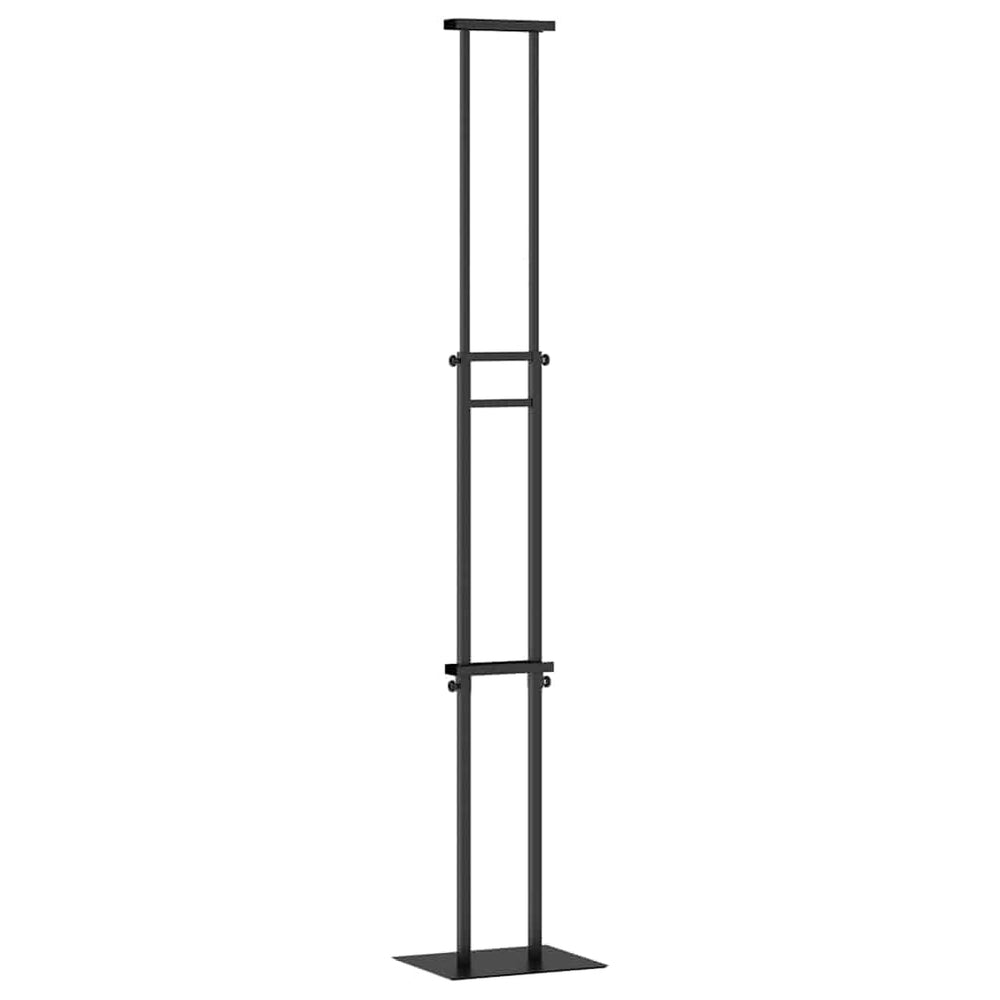 Vidaxl beurs displays zwart 30 x 23,5 x 210 cm staal