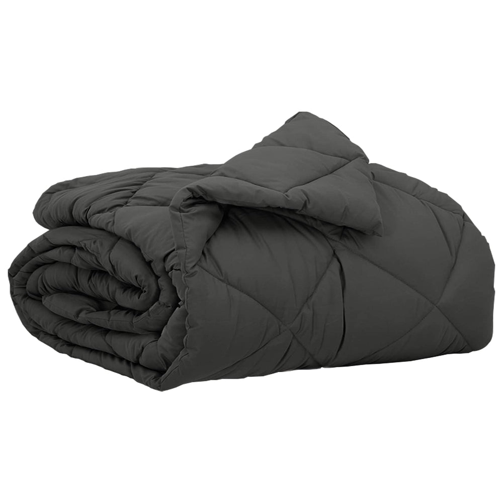 Vidaxl zomer dekbed antraciet 220 x 155 cm microfiber