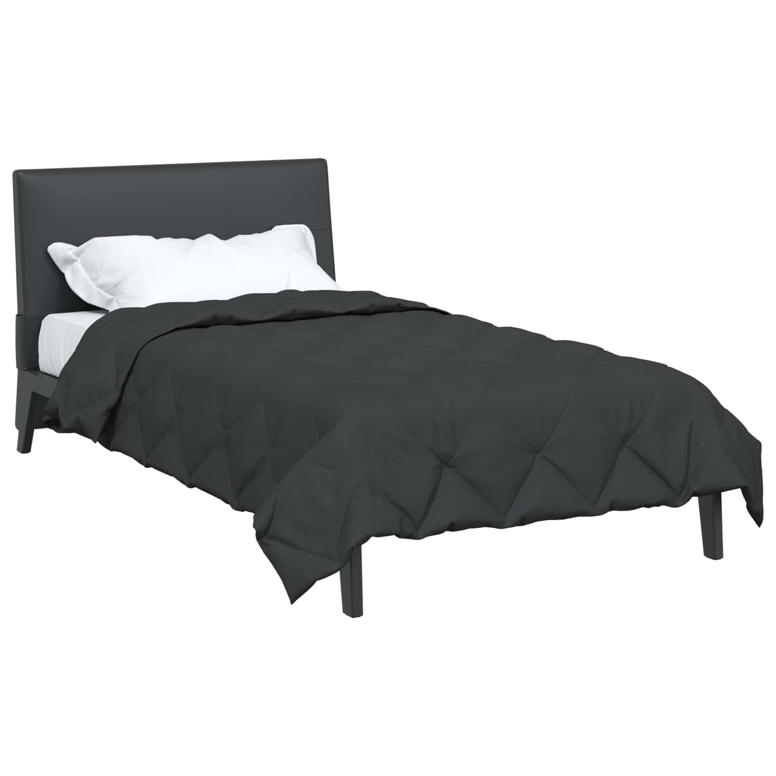 Vidaxl zomer dekbed antraciet 220 x 155 cm microfiber