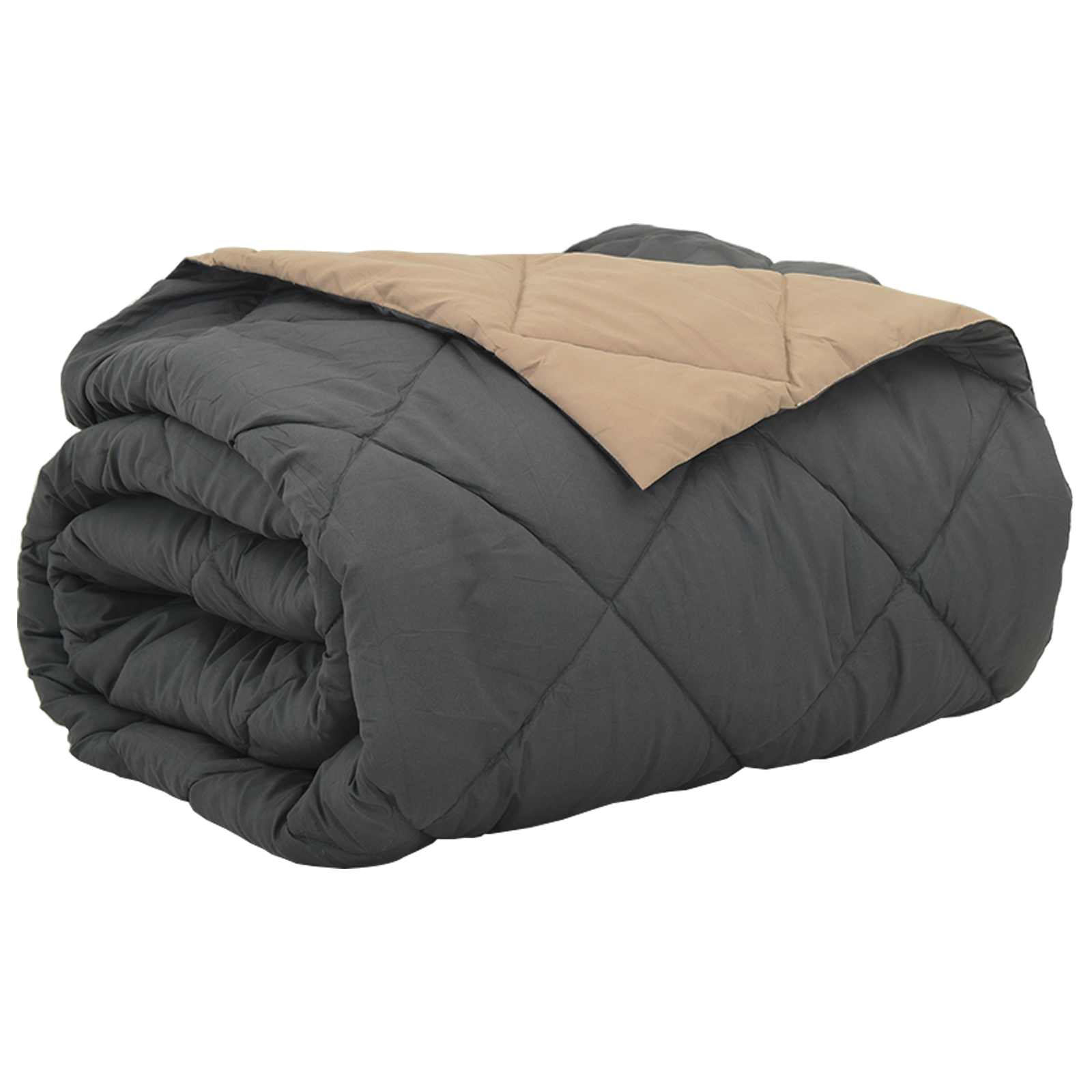Vidaxl zomerdekbed 240 x 200 cm zomer 200 gsm antraciet en taupe