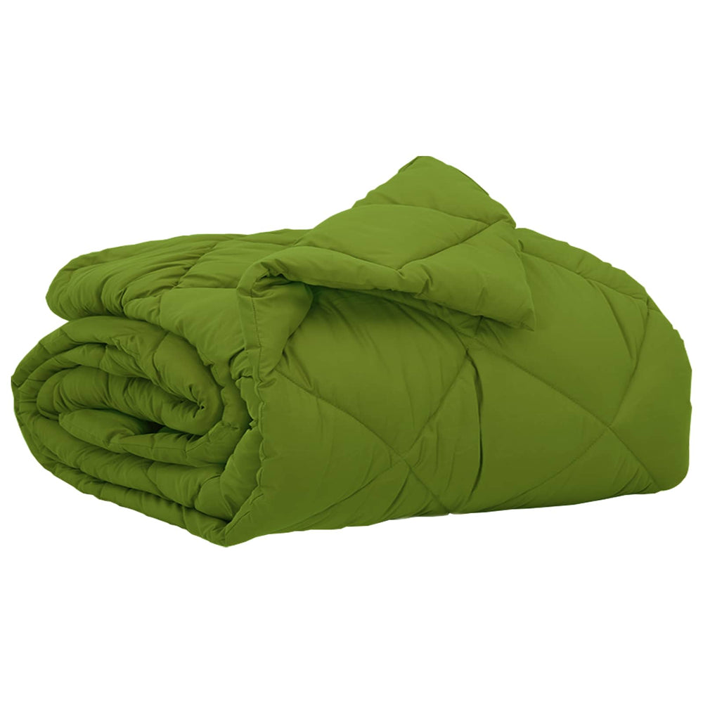 Vidaxl zomer dekbed groen 220 x 155 cm microfiber