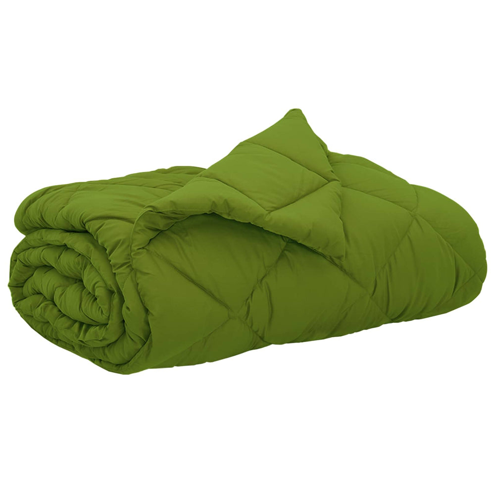 Vidaxl zomer dekbed groen 220 x 240 cm microfiber