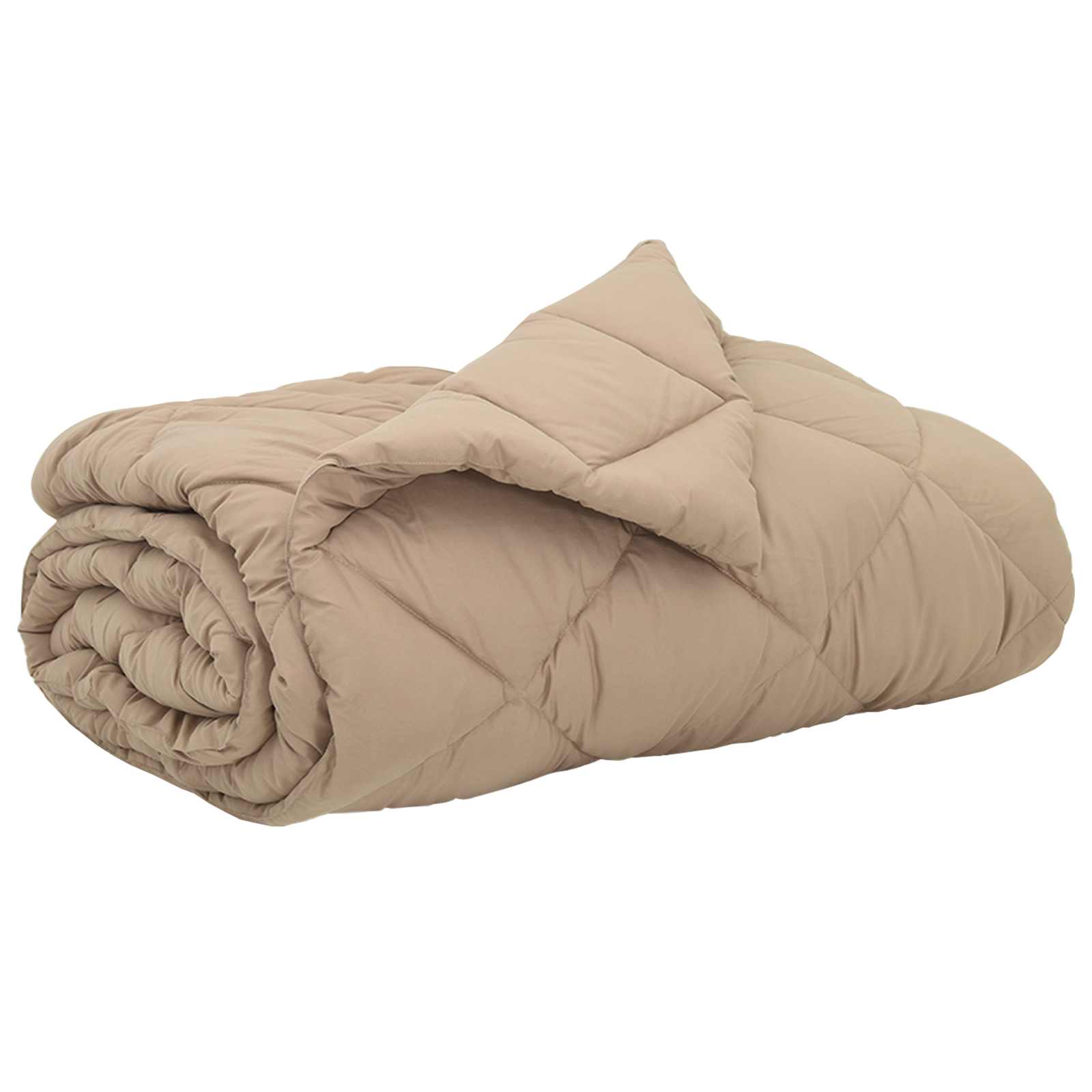 Vidaxl zomer dekbed taupe 200 x 200 cm microfiber