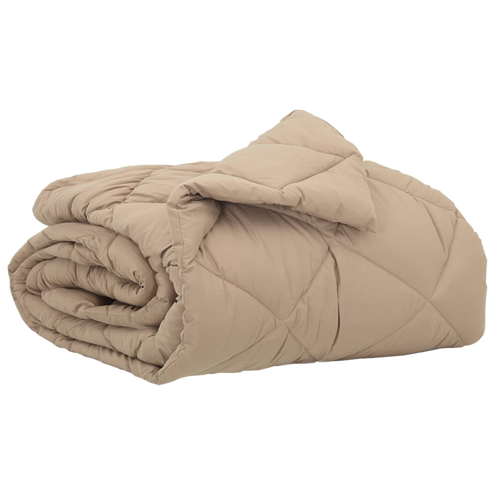 Vidaxl zomer dekbed taupe 220 x 155 cm microfiber