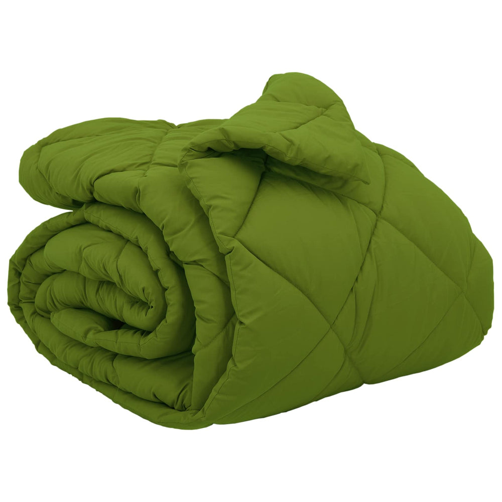 Vidaxl winter dekbed groen 240 x 200 cm microfiber