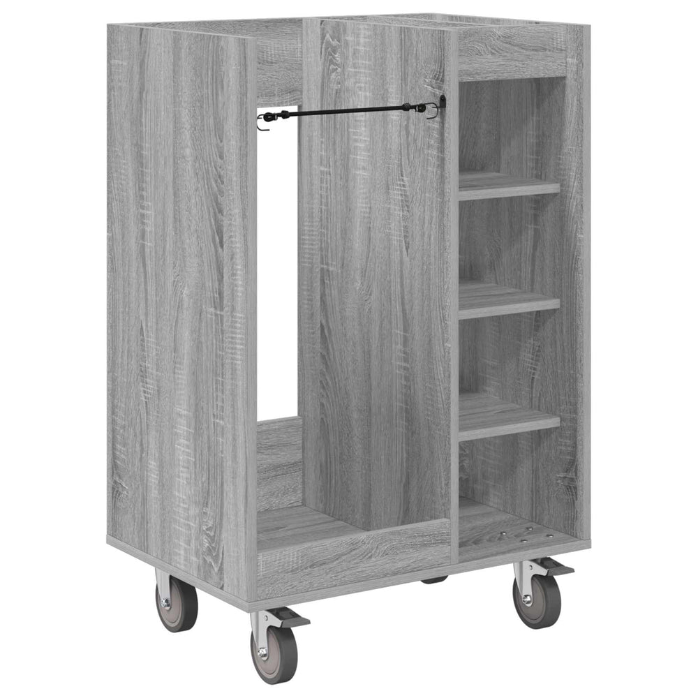 Vidaxl golfkast met wiel effen grijs sonoma 65 x 45 x 98 cm