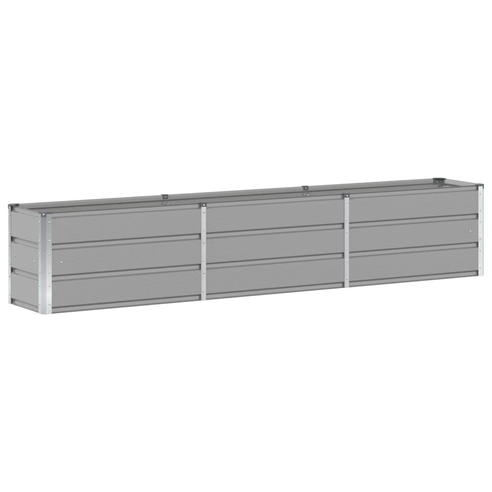 Vidaxl plantenbak lichtgrijs 240 x 40 x 45 cm staal
