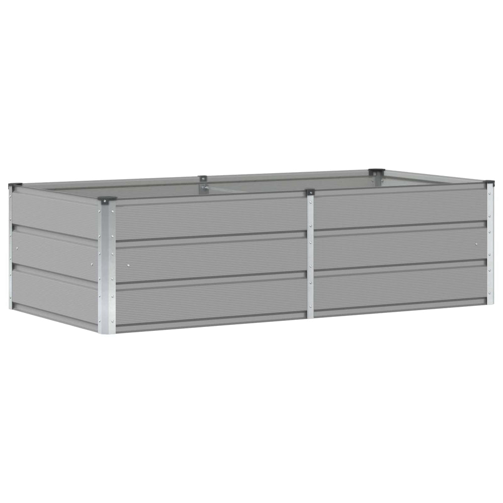 Vidaxl plantenbak lichtgrijs 160 x 80 x 45 cm staal