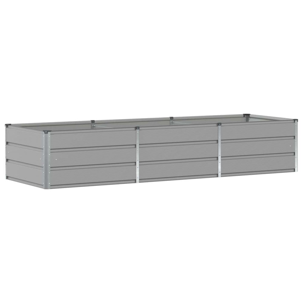 Vidaxl plantenbak lichtgrijs 240 x 80 x 45 cm staal