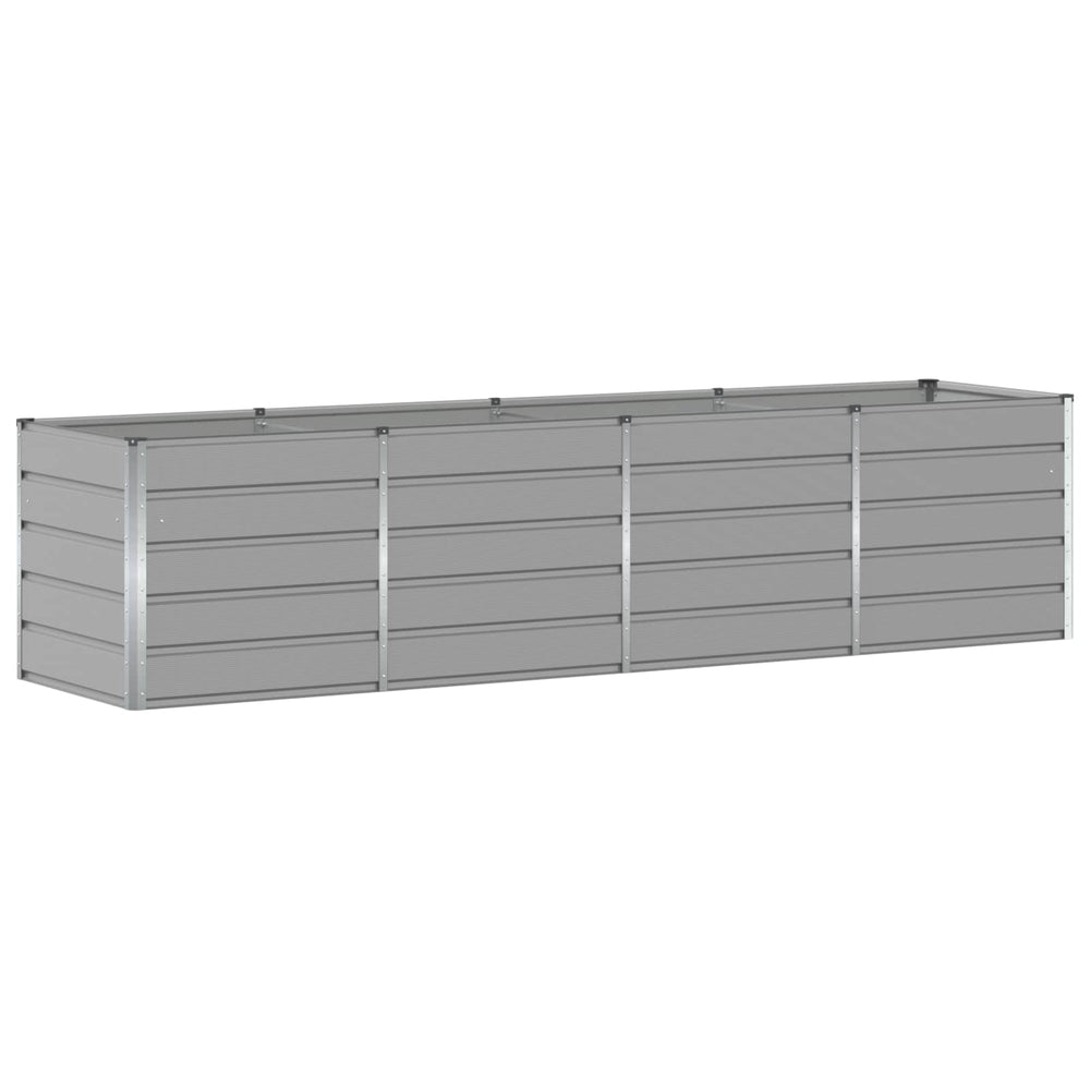 Vidaxl plantenbak lichtgrijs 240 x 80 x 75 cm staal