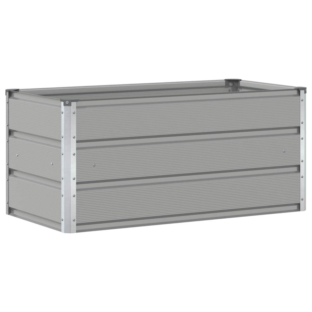 Vidaxl plantenbak lichtgrijs 100 x 50 x 45 cm gegalvaniseerd staal