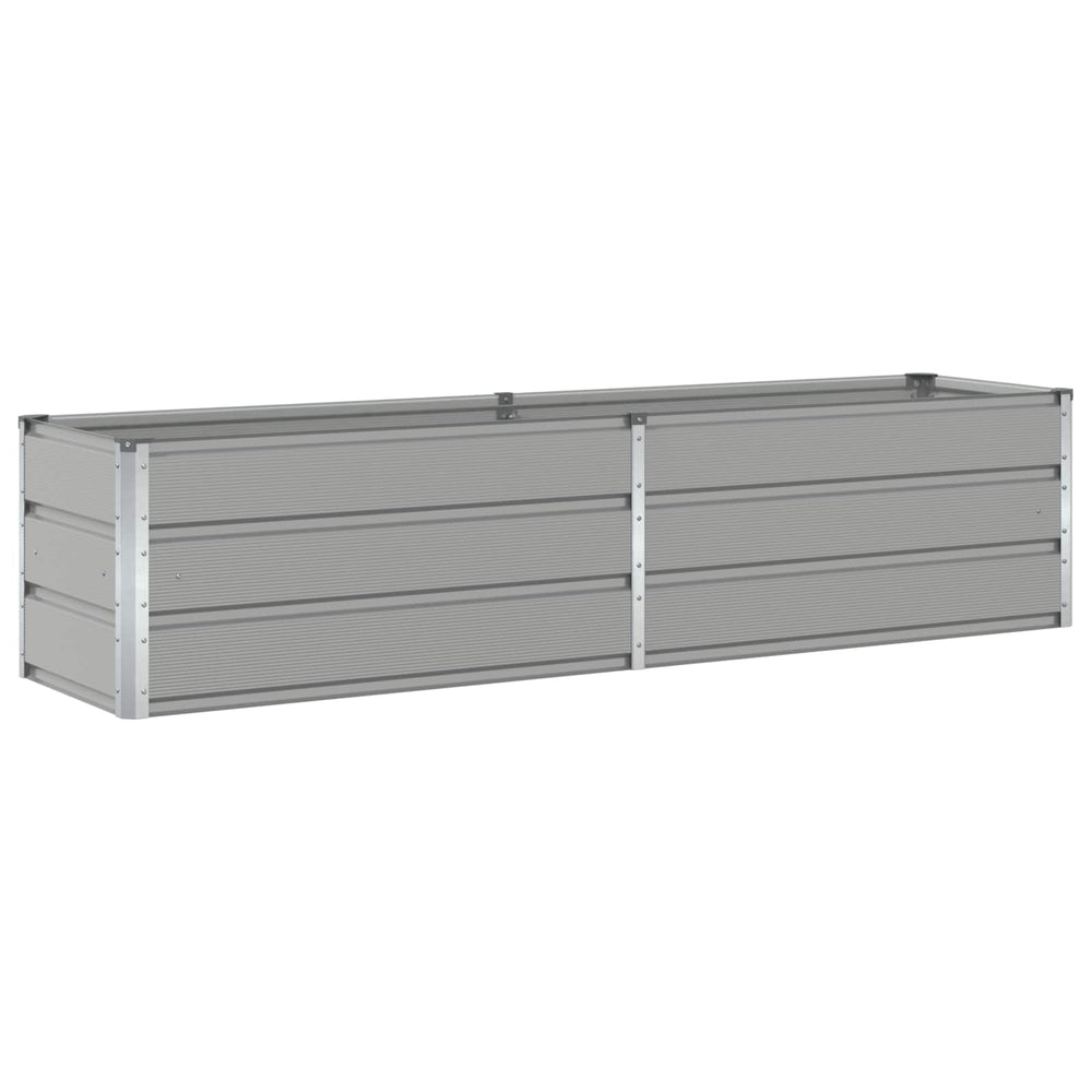 Vidaxl plantenbak lichtgrijs 480 x 50 x 45 cm gegalvaniseerd staal
