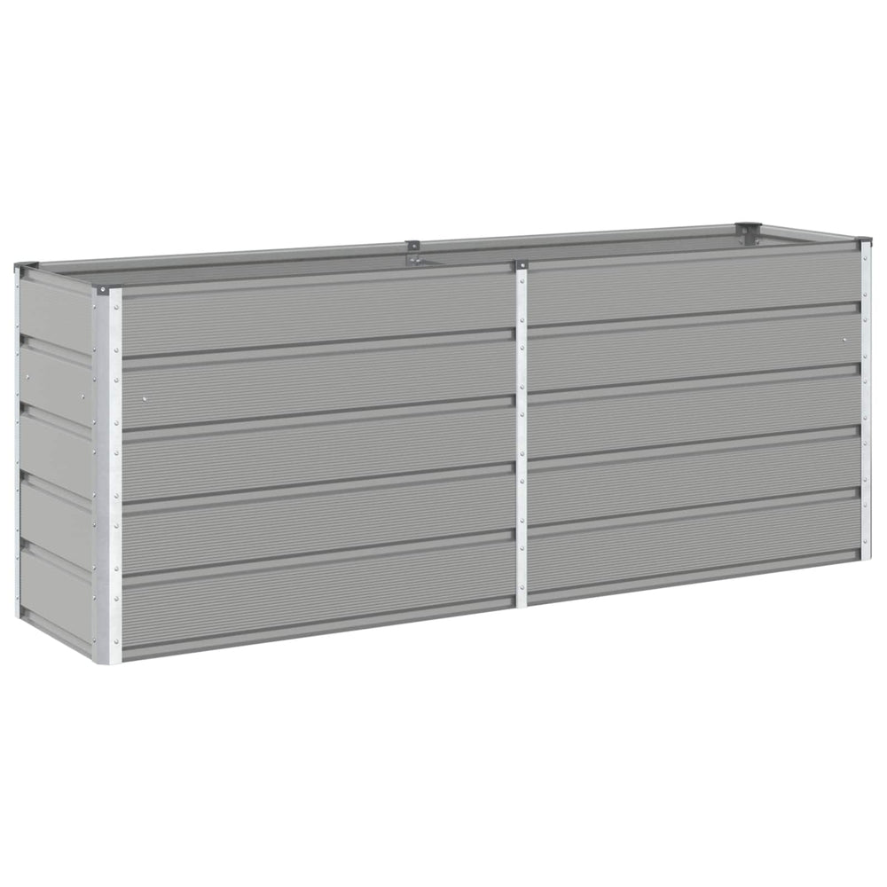 Vidaxl plantenbak lichtgrijs 480 x 50 x 45 cm gegalvaniseerd staal