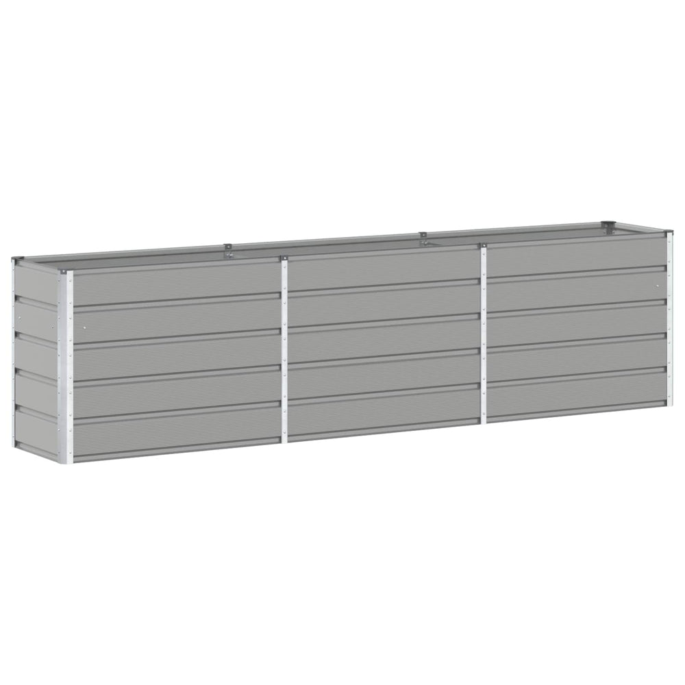 Vidaxl plantenbak lichtgrijs 480 x 50 x 45 cm gegalvaniseerd staal