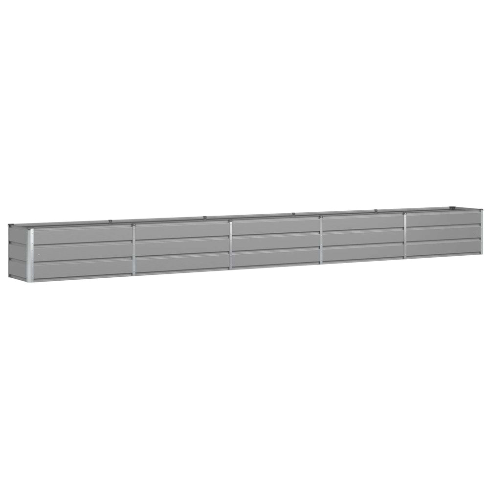 Vidaxl plantenbak lichtgrijs 480 x 50 x 45 cm gegalvaniseerd staal