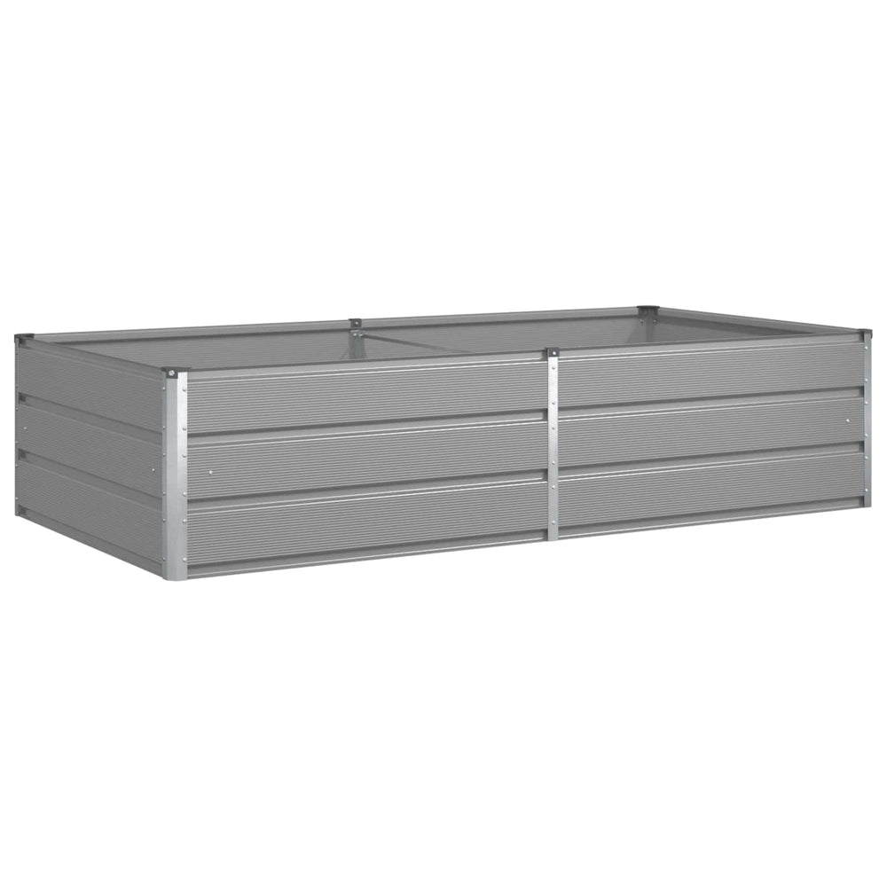 Vidaxl plantenbak lichtgrijs 195 x 100 x 45 cm gegalvaniseerd staal
