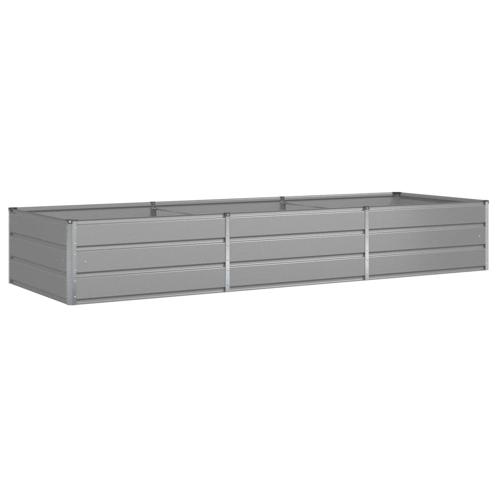 Vidaxl plantenbak lichtgrijs 195 x 100 x 45 cm gegalvaniseerd staal
