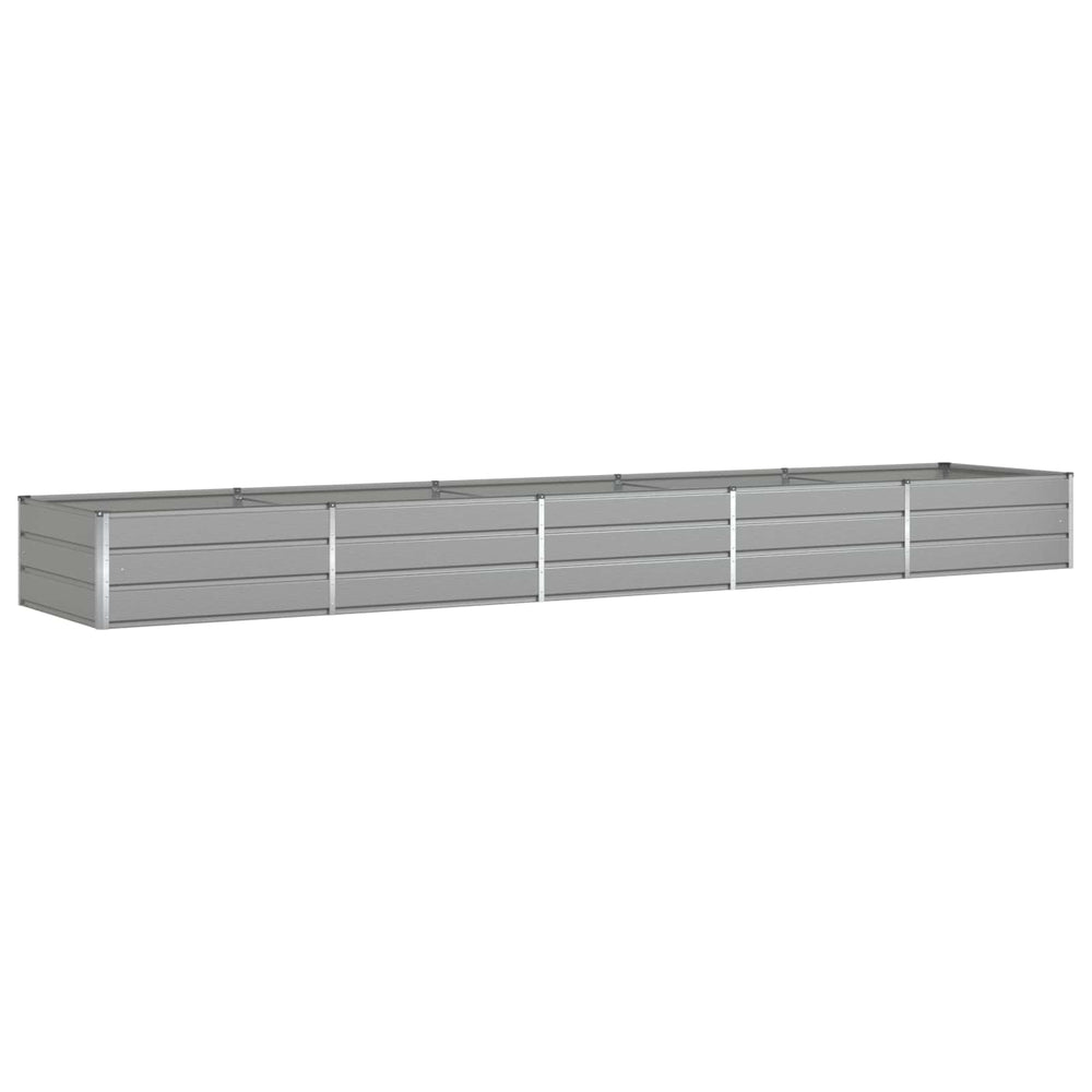 Vidaxl plantenbak lichtgrijs 195 x 100 x 45 cm gegalvaniseerd staal