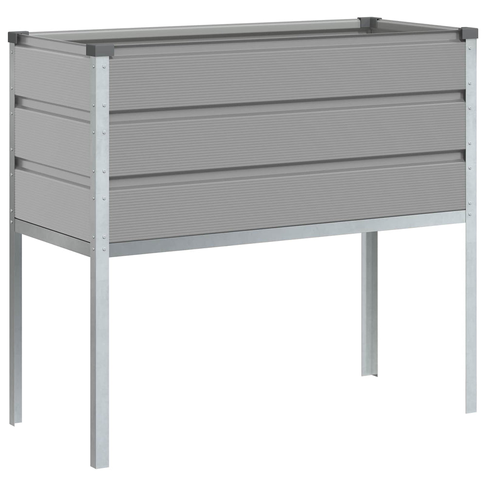 Vidaxl plantenbak lichtgrijs 100 x 45 x 90 cm gegalvaniseerd staal