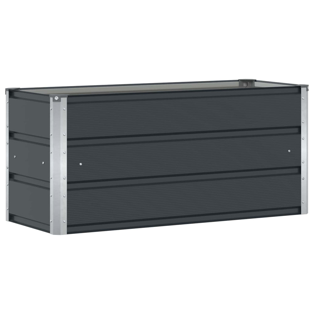 Vidaxl plantenbak antraciet 100 x 40 x 45 cm staal