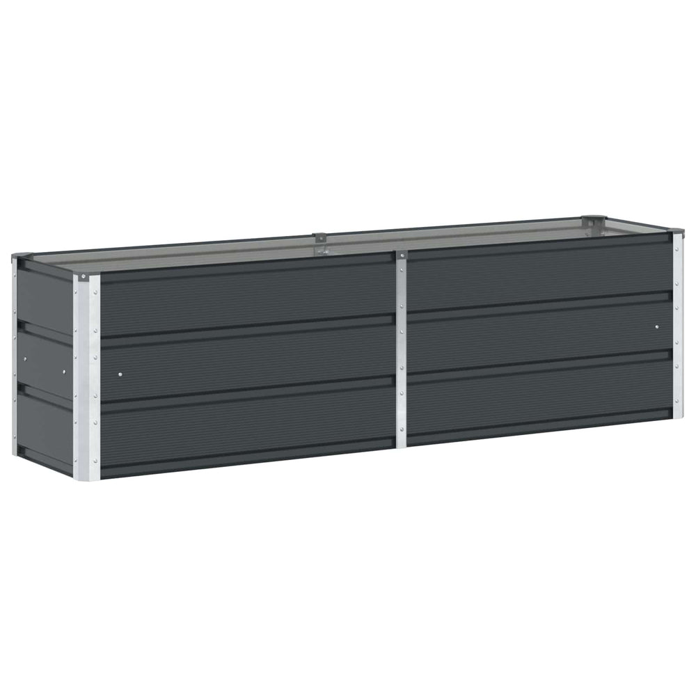 Vidaxl plantenbak antraciet 160 x 40 x 45 cm staal