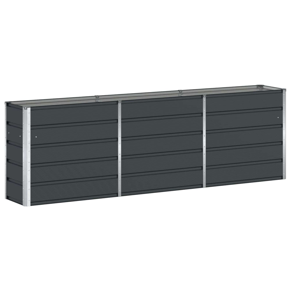 Vidaxl plantenbak antraciet 160 x 40 x 75 cm staal
