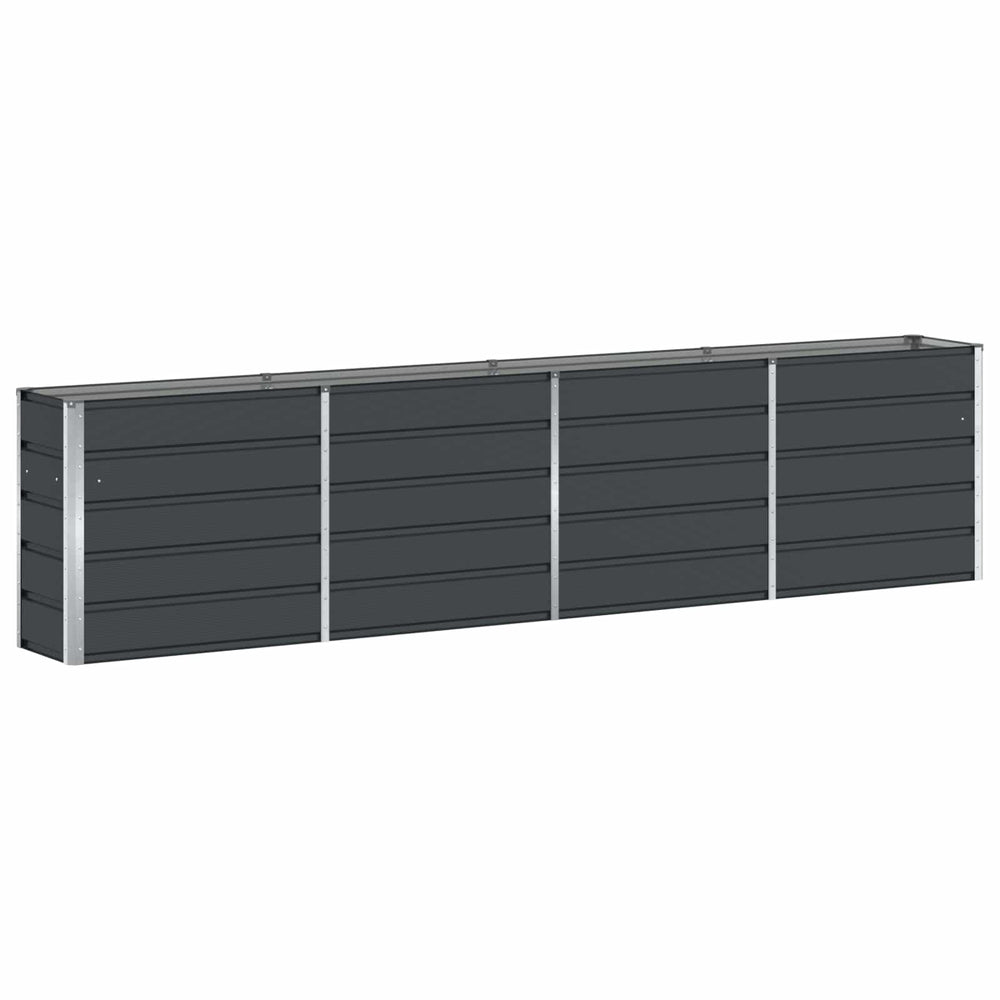 Vidaxl plantenbak antraciet 160 x 40 x 75 cm staal