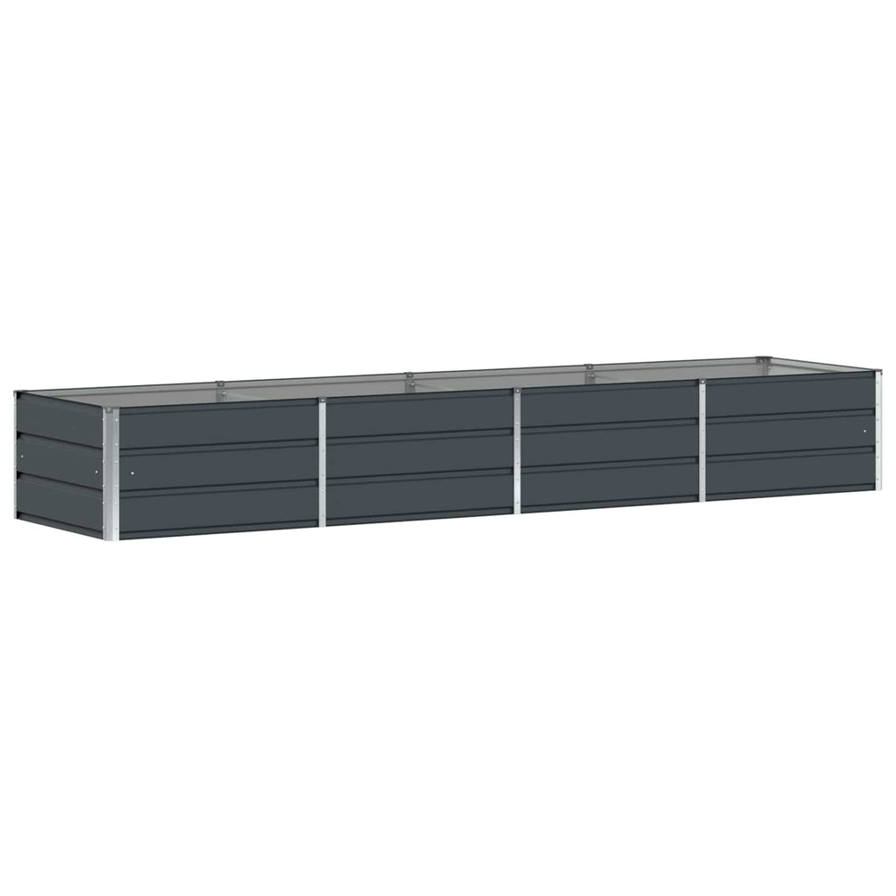 Vidaxl plantenbak antraciet 320 x 80 x 45 cm staal