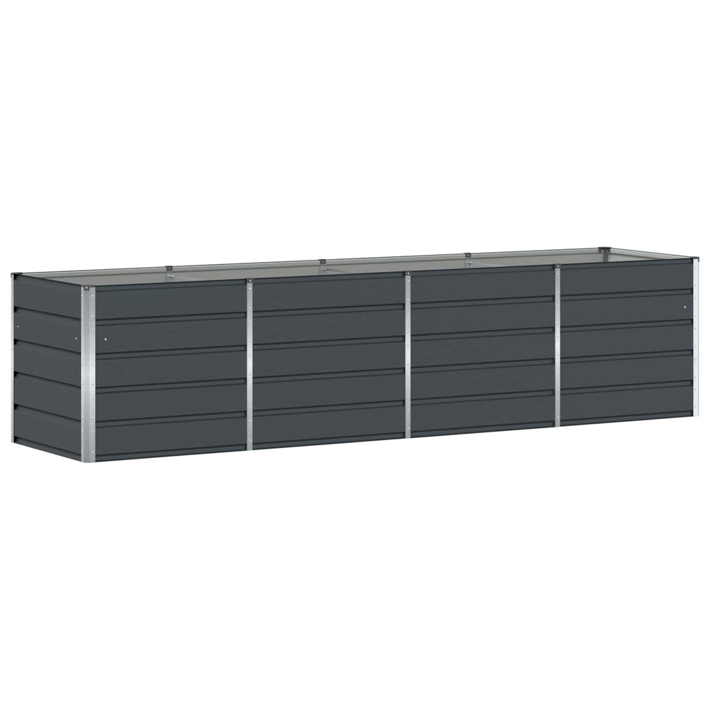 Vidaxl plantenbak antraciet 240 x 80 x 75 cm staal