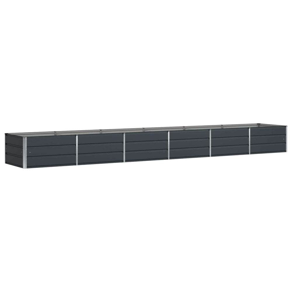 Vidaxl plantenbak antraciet 480 x 80 x 45 cm staal
