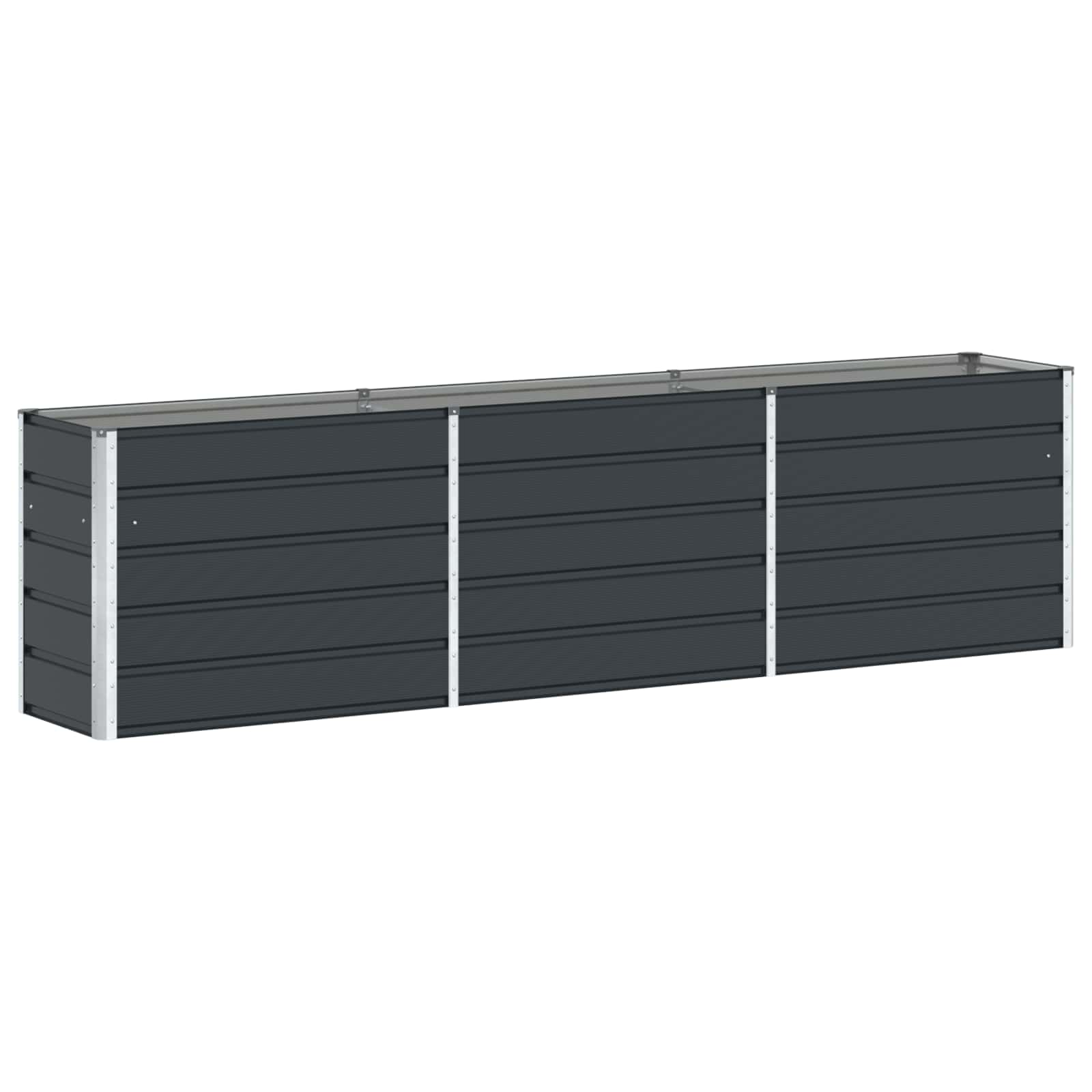 Vidaxl plantenbak antraciet 480 x 50 x 45 cm gegalvaniseerd staal