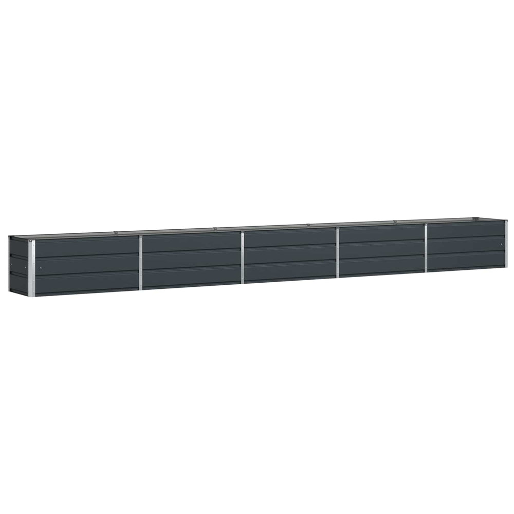 Vidaxl plantenbak antraciet 480 x 50 x 45 cm gegalvaniseerd staal