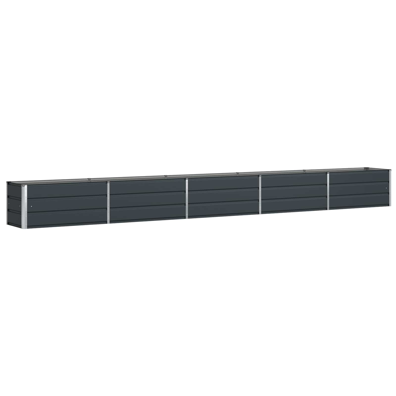 Vidaxl plantenbak antraciet 480 x 50 x 45 cm gegalvaniseerd staal