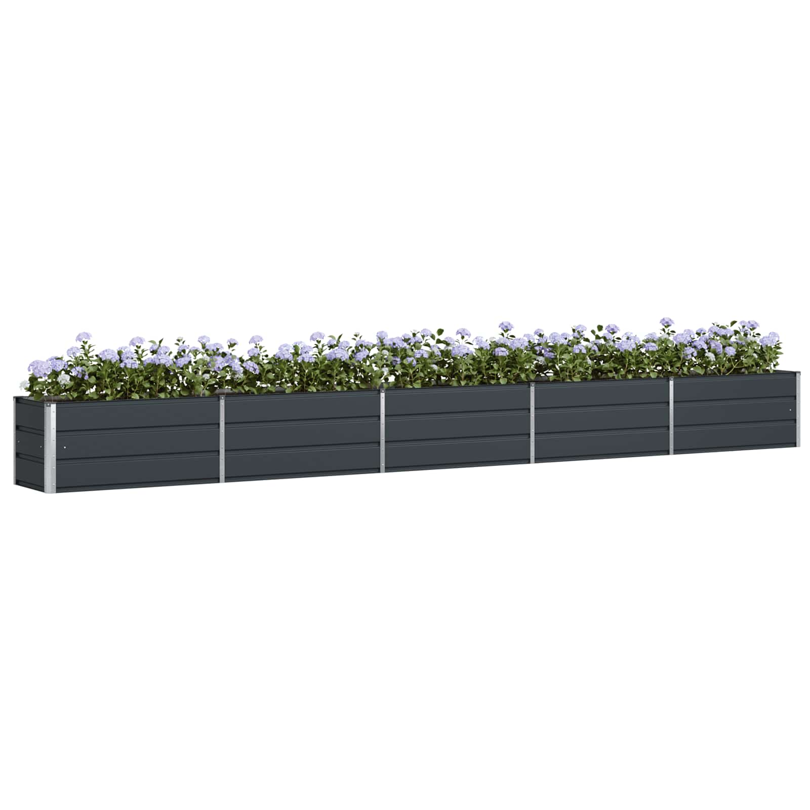 Vidaxl plantenbak antraciet 480 x 50 x 45 cm gegalvaniseerd staal