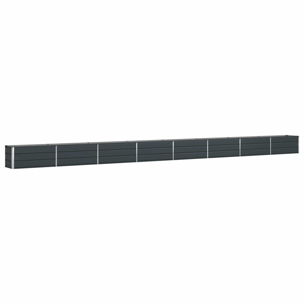 Vidaxl plantenbak antraciet 480 x 50 x 45 cm gegalvaniseerd staal