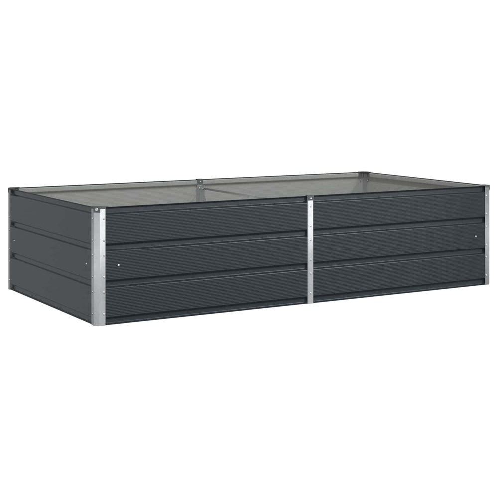 Vidaxl plantenbak antraciet 195 x 100 x 45 cm gegalvaniseerd staal