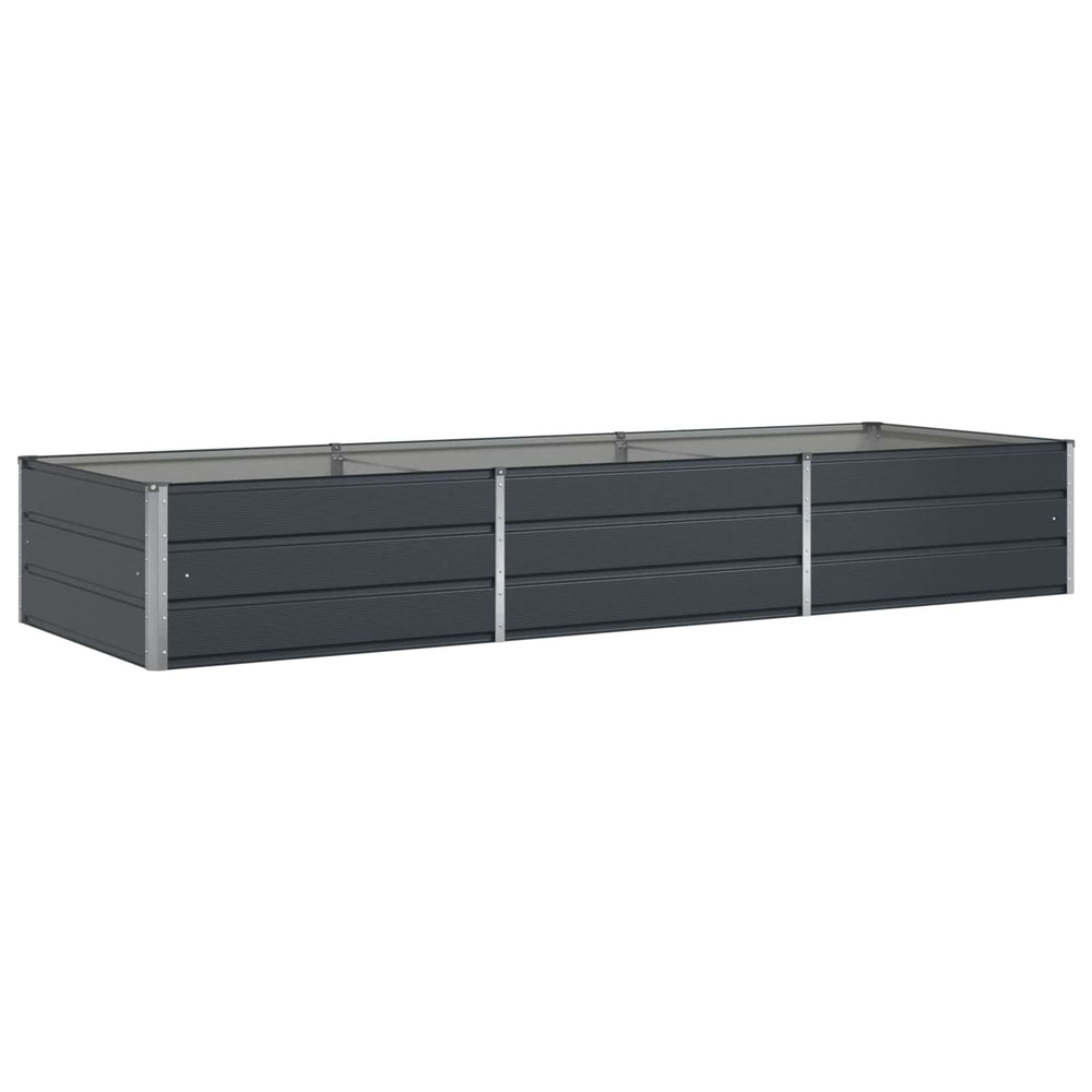 Vidaxl plantenbak antraciet 195 x 100 x 45 cm gegalvaniseerd staal