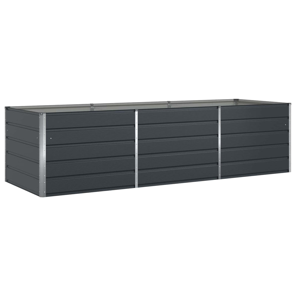 Vidaxl plantenbak antraciet 195 x 100 x 45 cm gegalvaniseerd staal