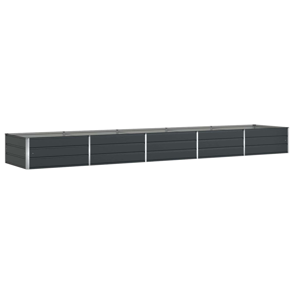 Vidaxl plantenbak antraciet 195 x 100 x 45 cm gegalvaniseerd staal