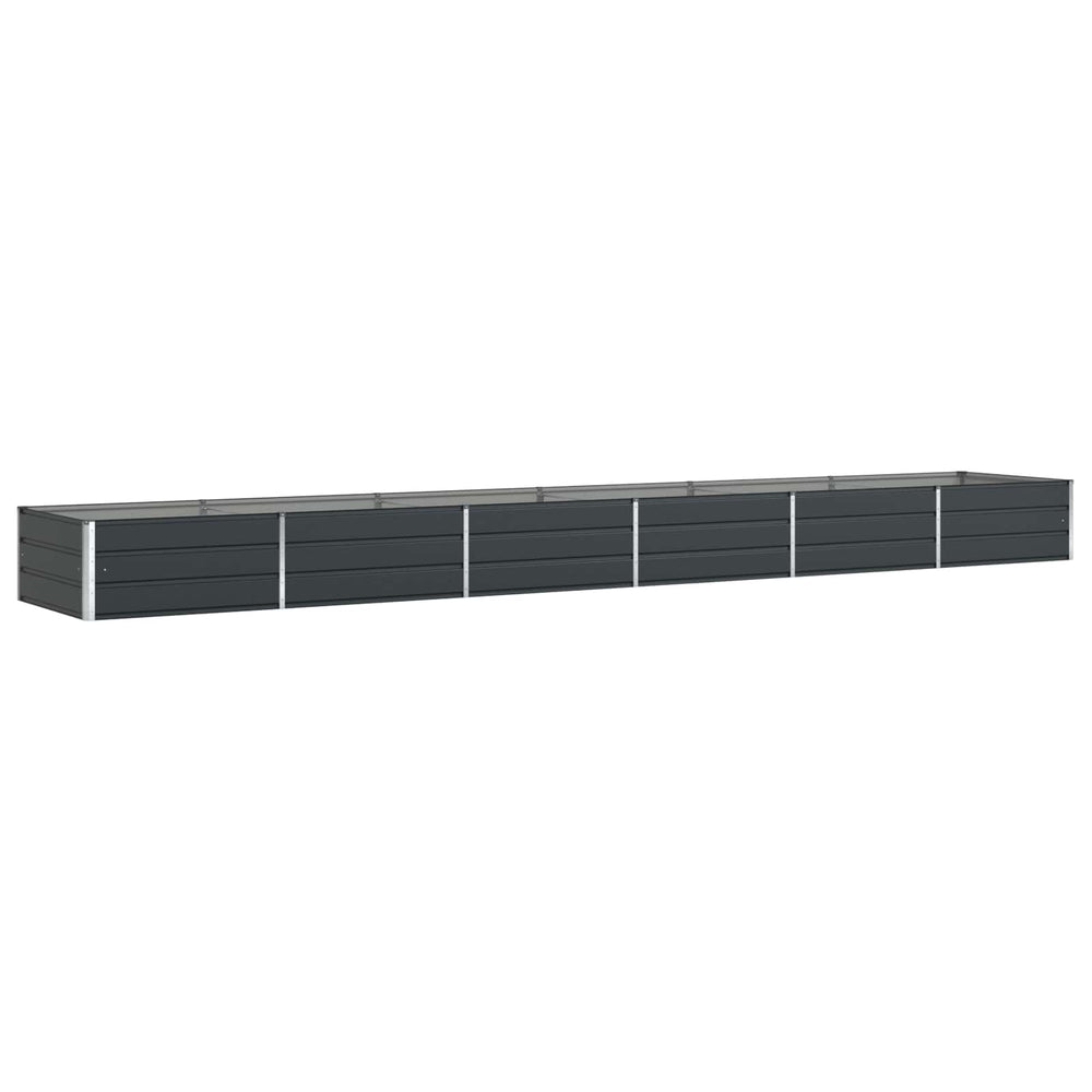 Vidaxl plantenbak antraciet 195 x 100 x 45 cm gegalvaniseerd staal