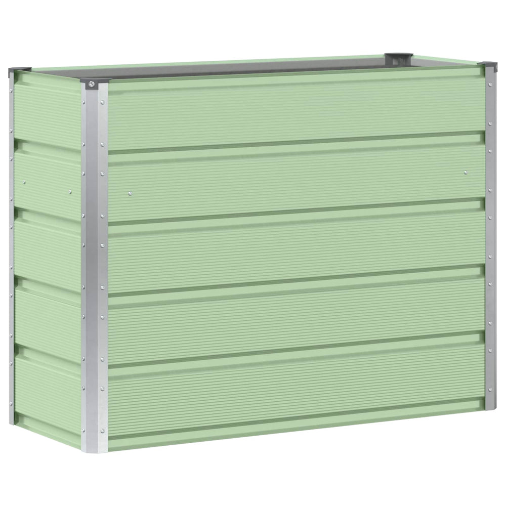 Vidaxl plantenbak groen 100 x 40 x 75 cm staal