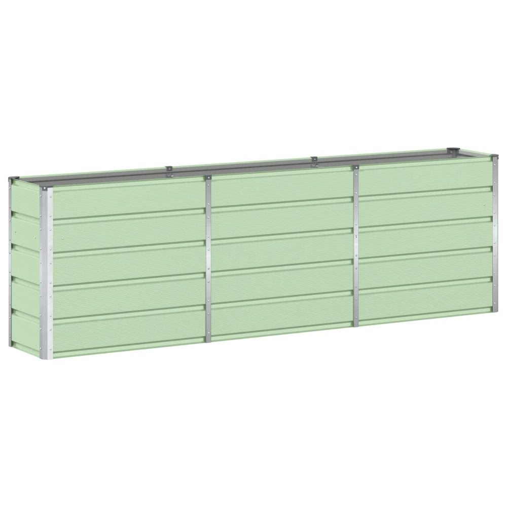 Vidaxl plantenbak groen 160 x 40 x 75 cm staal