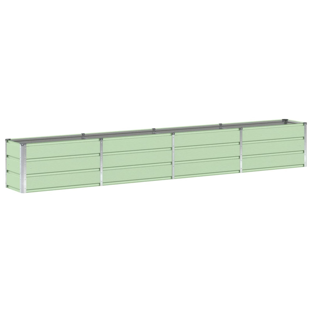 Vidaxl plantenbak groen 320 x 40 x 45 cm staal