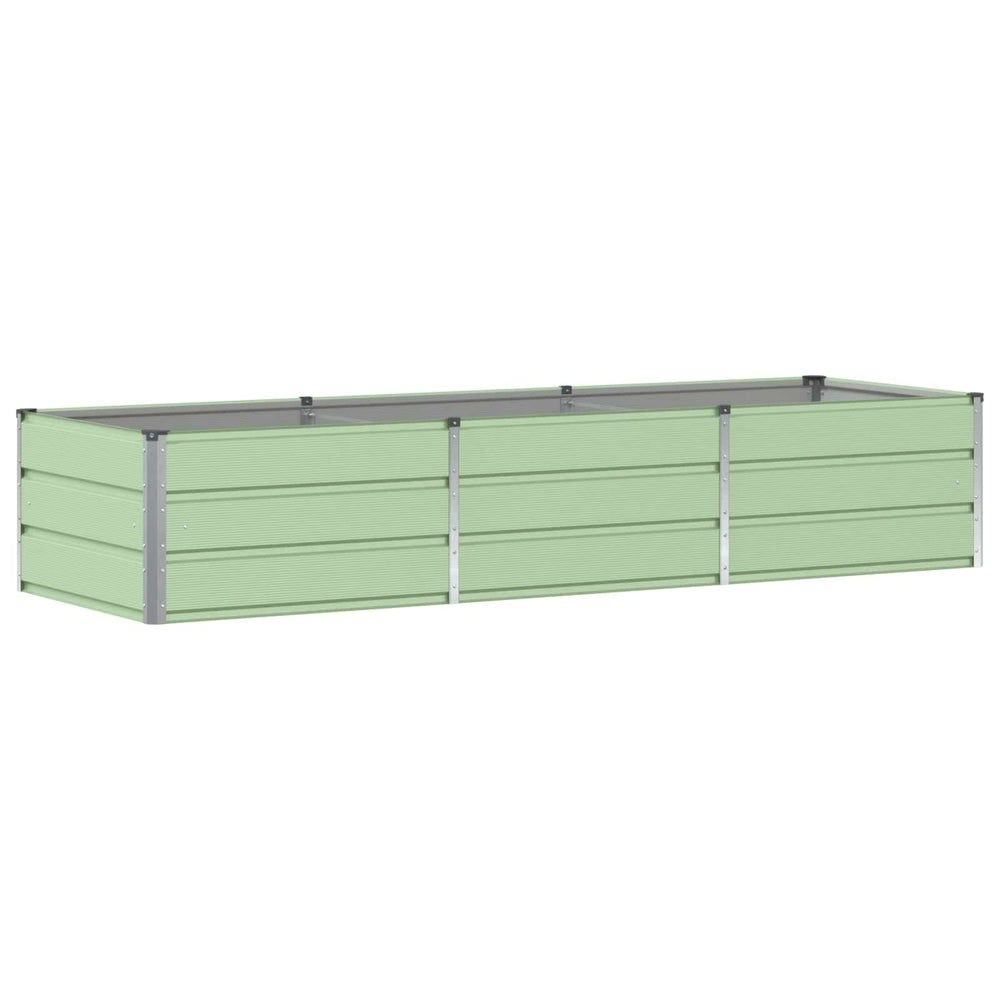 Vidaxl plantenbak groen 240 x 80 x 45 cm staal
