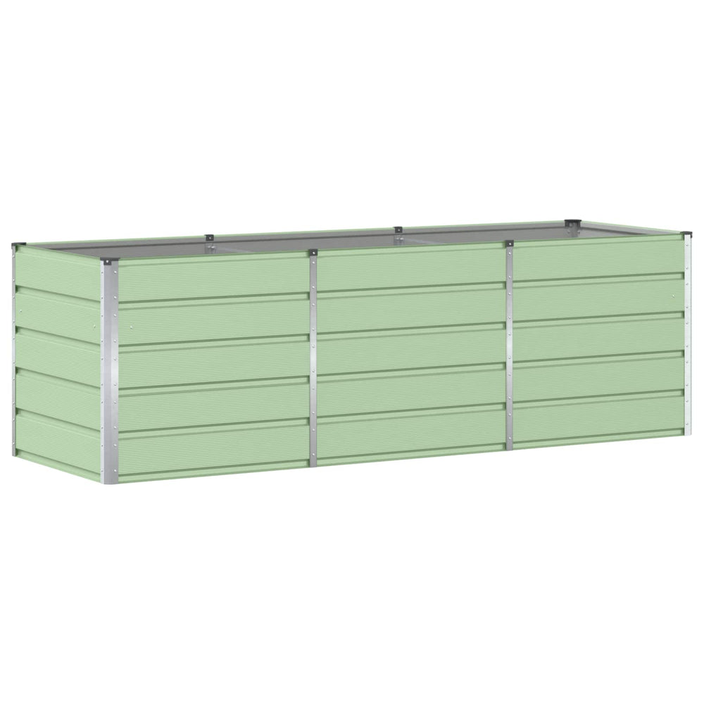 Vidaxl plantenbak groen 240 x 80 x 75 cm staal