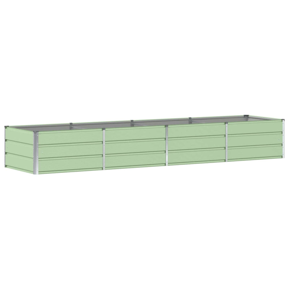 Vidaxl plantenbak groen 320 x 80 x 45 cm staal