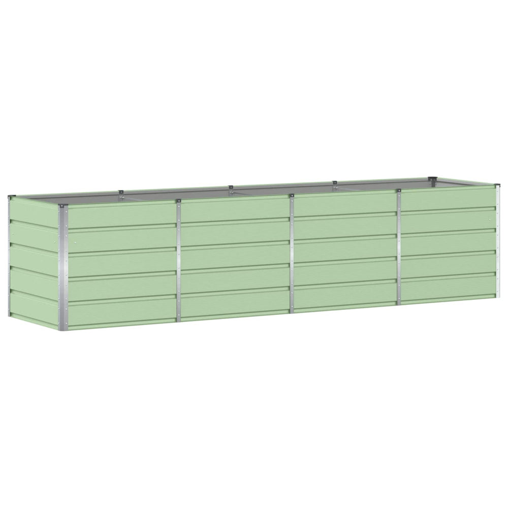 Vidaxl plantenbak groen 240 x 80 x 75 cm staal