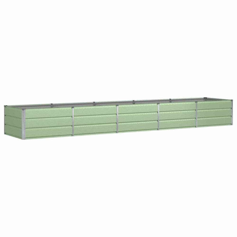 Vidaxl plantenbak groen 400 x 80 x 45 cm staal